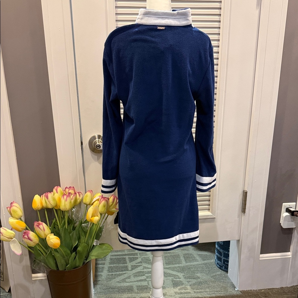 Cabana Life Navy Blue Long Sleeve Dress - Picture 2 of 5